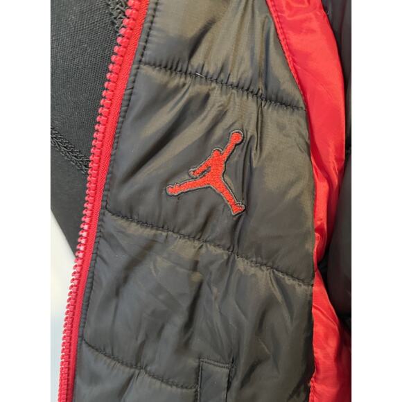 Air Jordan Puffer Jacket Toddler Sz 18 Month Hooded Full Zip Lined Logo - Picture 4 of 13